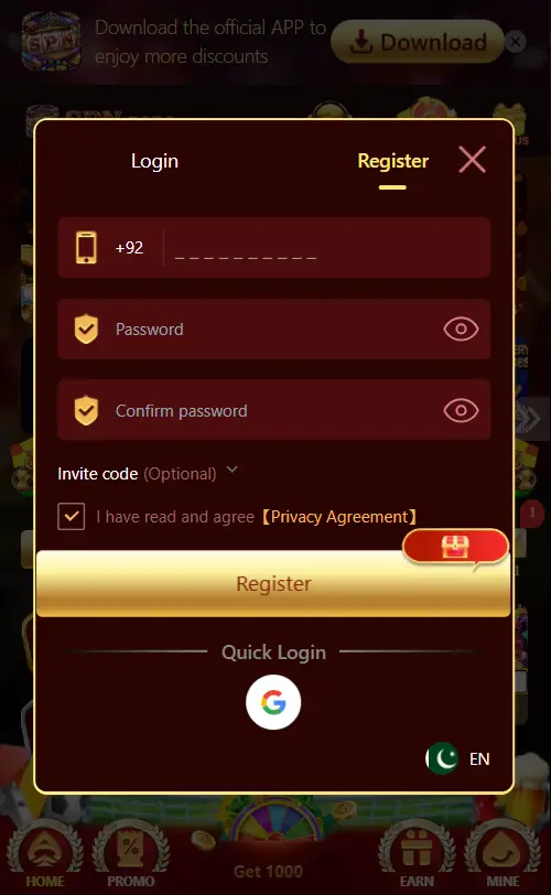 spn game register